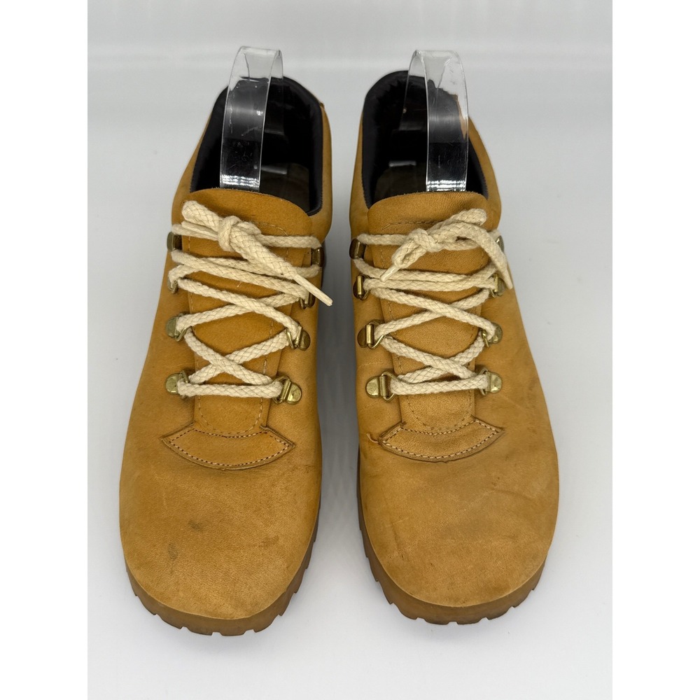Vintage Dexter USA Tan Suede‎ Hiking Oxford Platform Lug Sole Shoes Womens 9 N